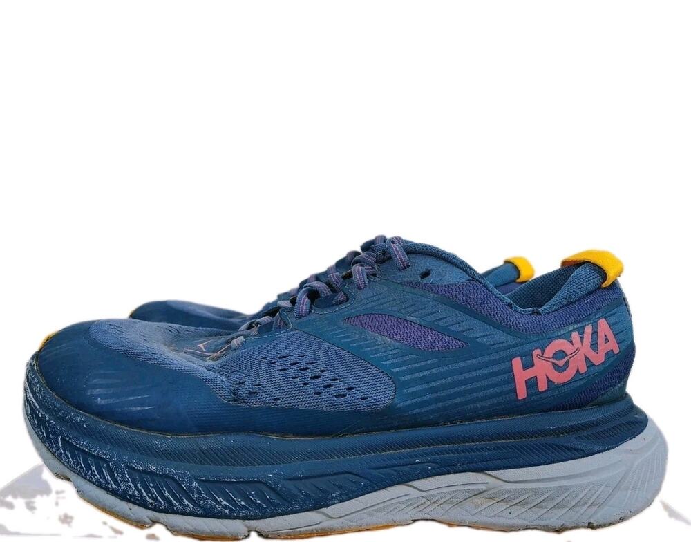 Hoka One One Stinson ATR 6 Shoes Womens 9 Blue All-Terrain Trail Running Sneaker